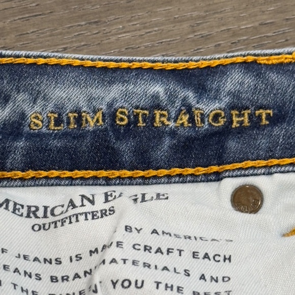 American Eagle Outfitters Slim Straight Extra Flex Men's Jeans Size 32x32 - Picture 11 of 14
